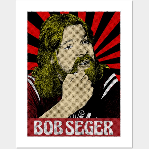 Vintage Bob Seger Pop Art Wall Art by Motor Lipat